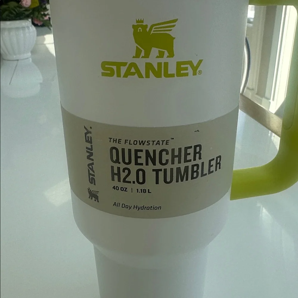 Stanley 40 oz Frost Electric Yellow Neon Stainless Steel H2.0 Quencher Tumbler